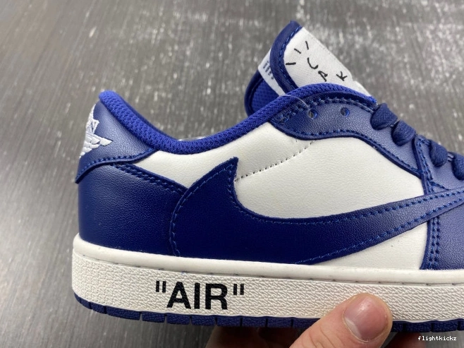 DM7890-101 JORDAN TRAVIS 1 X AIR CUSTOM OFF-WHITE X SCOTT 0814